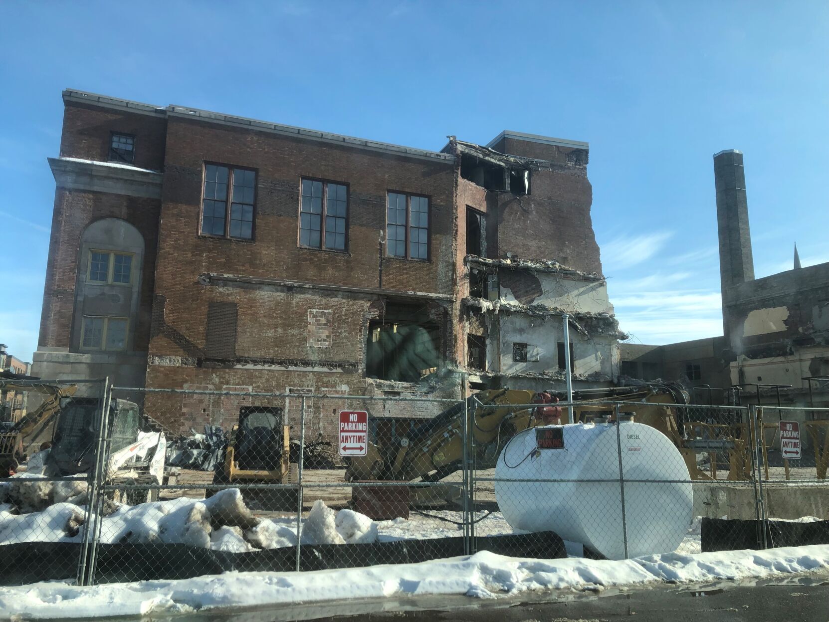 Demolition continues